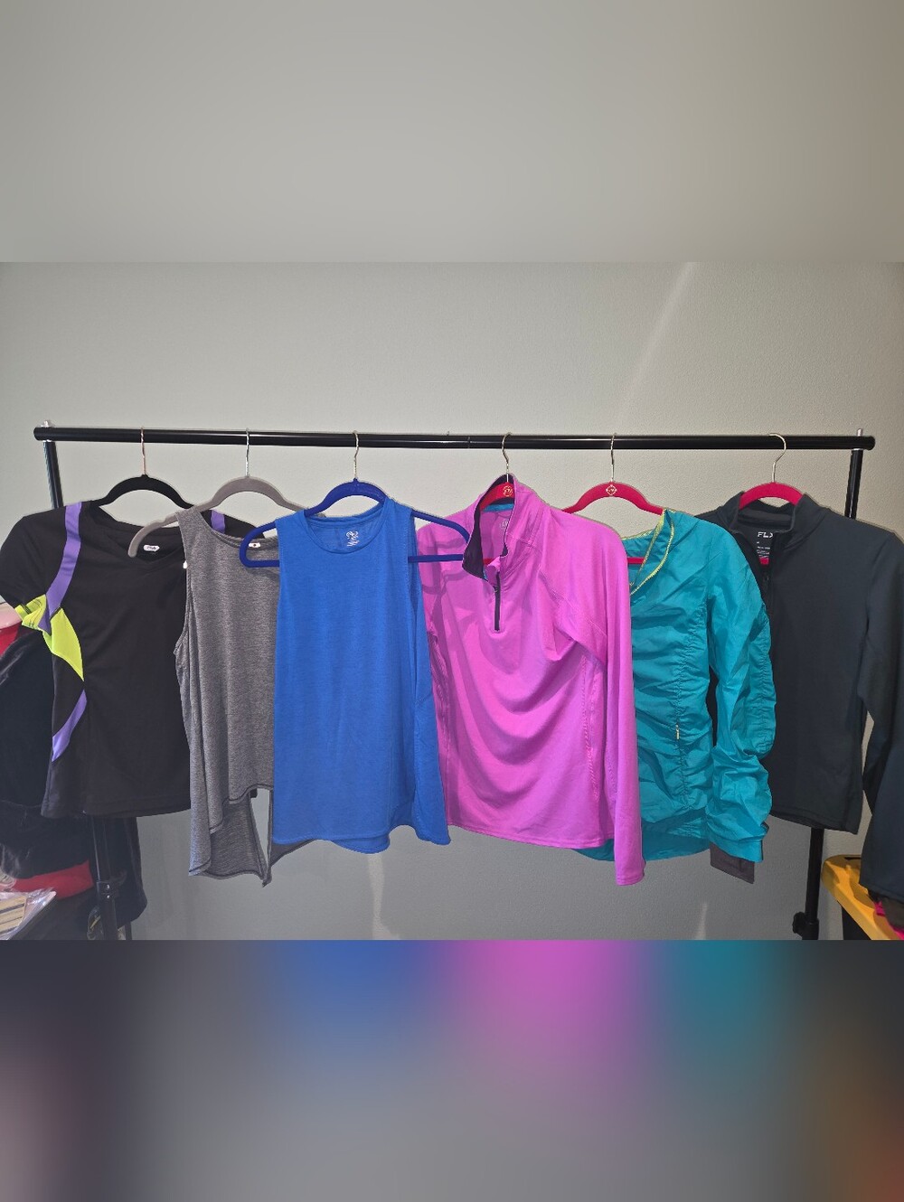 Sporty Athletic Tops Bundle Womans Size Small Travel Comfort Lot Fila FLX MPG